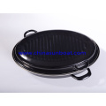 Enamel Cookware Carbon Steel Pan for Frying/Baking/BBQ